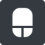 Down, normal, solid, square, computer, keyboard, mouse, pointer, computer-mouse, computer-mouse-solid icon