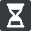 Down, normal, solid, square, glass, wait, load, loading, waiting, half, clock, hour, hourglass, sandglass, sand, timer, hourglass-half-solid icon