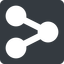 Down, normal, solid, square, social, network, link, share, sharing, share-solid icon