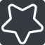 Down, normal, solid, square, star, rate, rating, favorite icon