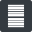 Left, normal, solid, square, barcode icon