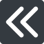 Left, normal, solid, square, arrow, direction, chevron, double, double-chevron, forward, backward, double-chevron-solid icon