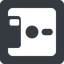 Left, normal, solid, square, floppy, disk, backup icon