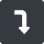 Left, normal, solid, square, sign, confirm, arrow, key, submit, send, return, enter, return-sign-solid, return-sign icon