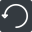 Left, normal, solid, square, arrow, reload, refresh, undo, redo, restore icon