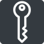 Right, normal, solid, square, horizontal, mirror, unlocked, unlock, locked, lock, key, access, security icon