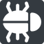 Right, normal, solid, square, animal, bug, debug, debugging, insect, bug-solid icon
