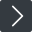 Right, normal, solid, square, arrow, direction, chevron, submit, send icon