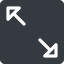 Right, solid, square, arrow, video, expand, fullscreen, full, screen icon