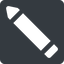 Right, normal, solid, square, pen, pencil, draw, edit., pen-solid icon