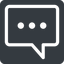 Normal, solid, square, horizontal, mirror, dots, message, chat, comment, speech, dialogue, blablabla, blabla, bubbles, comment-square-dots icon