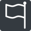 Normal, solid, square, horizontal, mirror, flag, signal, moderate, report icon