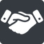 Up, normal, solid, square, horizontal, mirror, business, hand, handshake, shake, agreement, deal, hands, shaking, agree, handshake-solid icon