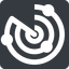 Up, normal, solid, square, horizontal, mirror, gps, place, radar, localisation, radar-solid, sonar icon