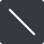 Normal, solid, square, horizontal, mirror, slash, division, slant, obelus, anti-slash icon