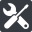 Up, normal, solid, square, horizontal, mirror, building, spanner, wrench, tool, screwdrive, construction, fix, tools, tools-solid icon