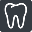 Up, normal, solid, square, horizontal, mirror, cog, medical, health, care, medic, clinical, tooth, molar, dental, dentist, stomatology, teeth icon
