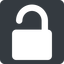 Normal, solid, square, horizontal, mirror, unlocked, secure, safe, padlock, unlock-solid, unlock icon