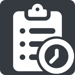 Clipboard list clock solid icon by Friconix (fi-snsuxl-clipboard-list ...