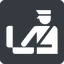 Normal, solid, square, dot, pictogram, dot-50, customs, officer, duties, dot-customs icon