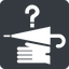 Normal, solid, square, dot, pictogram, dot-50, lost, and, found, lost-and-found, glove, umbrella, object, dot-lost-and-found icon