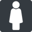 Normal, solid, square, woman, human, female, female-solid icon
