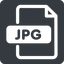 Normal, solid, square, image, file, photo, picture, jpg, file-jpg, photography, graphic, bitmap icon