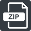 Normal, solid, square, archive, file, zip, rar, compress, compressed, compression, file-zip icon