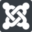 Normal, solid, square, logo, brand, website, blog, cms, internet, drupal, joomla icon