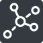 Normal, solid, square, network, chart, association, affiliate, associate icon