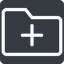 Normal, solid, square, add, new, folder, directory, create, new-folder icon