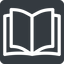 Normal, solid, square, book, open, notebook, open-book icon