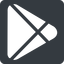 Up, normal, solid, square, logo, brand, google, brands, playstore, play, store, android, application, playstore-solid icon