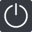 Normal, solid, square, power, on, off, turn-on, turn-off icon