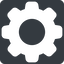 Normal, solid, square, setting, config, gear, wheel, settings, cog, settings-solid icon