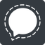 Normal, solid, square, logo, brand, message, messenger, chat, signal, comment, speech, dialogue, bubble, messaging, app, signal-msg icon