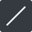 Normal, solid, square, slash, division, slant, obelus, anti-slash icon
