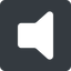 Normal, solid, square, speaker, volume, mute, unmute, music, sound, loudspeaker, speaker-solid icon