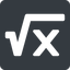 Normal, solid, square, root, formula, equation, math, mathematics, square-root-solid, square-root, mathematical, maths icon