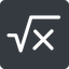 Normal, solid, square, root, formula, equation, math, mathematics, square-root, mathematical, maths icon