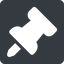 Up, normal, solid, square, thumbtack, pin, unpin, thumbtack-alt-solid, thumbtack-alt icon
