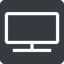 Normal, solid, square, screen, tv, television, display icon