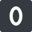 Normal, solid, square, number, font, digit, zero, nul icon