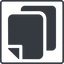 Thin, line, down, solid, square, copy, copy-solid, files icon