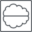 Thin, line, right, square, human, idea, brain, intelligence, brain-thin, synapse, neuron, memory icon