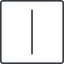 Thin, line, right, square, minus, remove, sub, substract, collapse, minus-thin, -, less icon