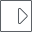 Thin, line, up, right, square, order, sort, sort-up-thin icon
