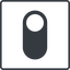 Thin, line, right, solid, square, setting, apple, on, off, ios, switch, button, radio, switch-solid icon
