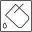 Thin, line, up, square, horizontal, mirror, bucket, drip, paint, color, fill, bucket-drip, bucket-drip-thin icon