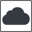 Thin, line, square, horizontal, mirror, cloud, sky, weather, clouds, cloudy, cloud-solid icon